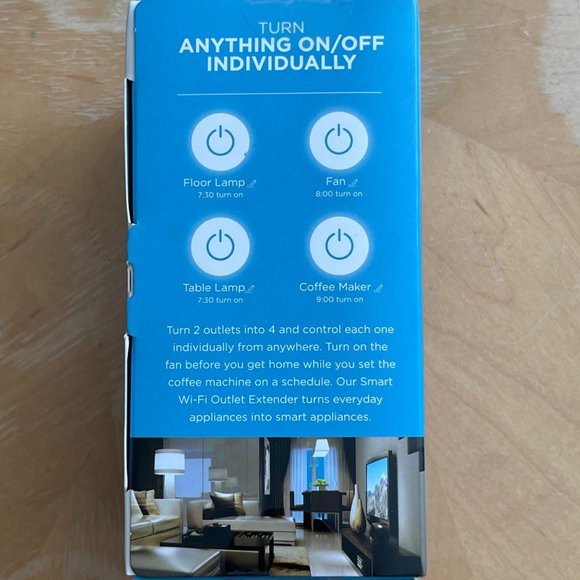 Merkury Innovations New Smart Outlet Extender, Surge Protection, 4 Outlets - Picture 5 of 6